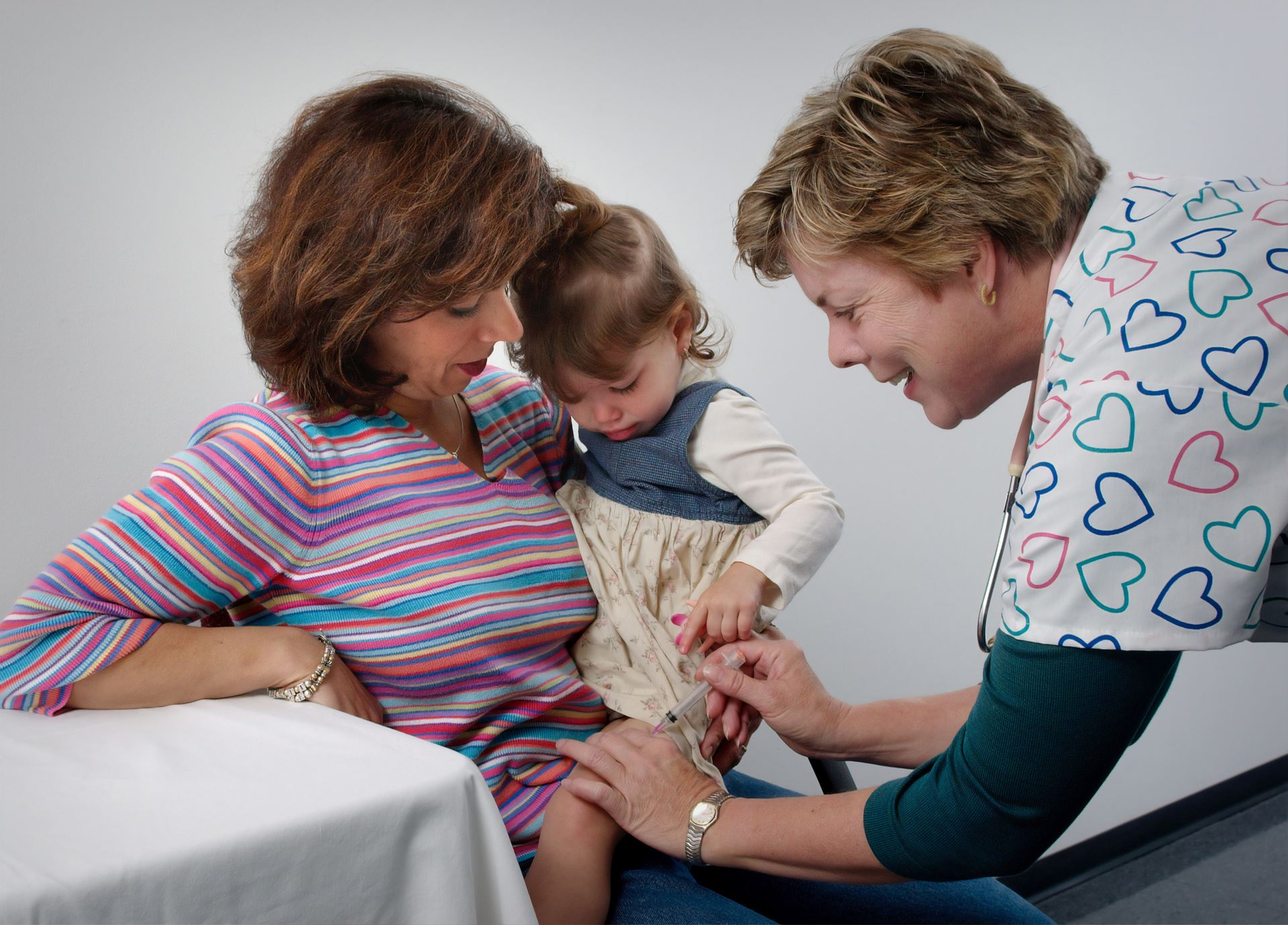 a child having an examination